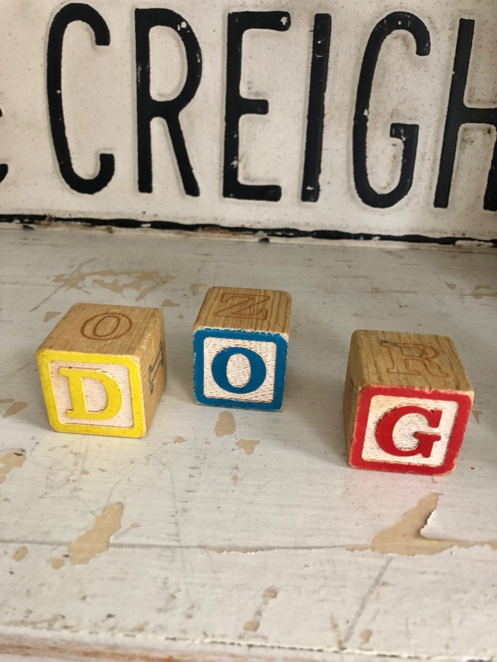 PlaySkool vintage block set - wood blocks -vintage toys